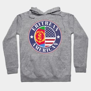 Proud Eritrean-American Badge - Eritrea Flag Hoodie